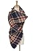 Womens Plaid Blanket Scarf Winter Soft Tassel Scarfs Gorgeous Wrap Shawl By Chuanqi
