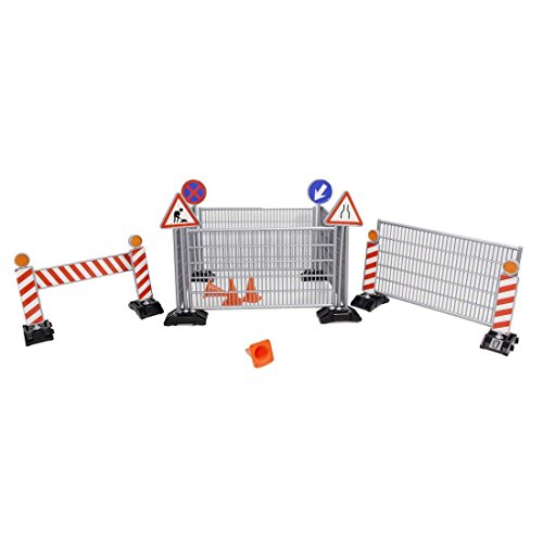 Construction Signs Toy Traffic Signs and Railings Set Road Sign Toy For Children