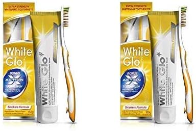 White Glo Smokers Formula Whitening Toothpaste Pack 150g -Pack of 2 (with Sanitral 50 Pcs Dental Floss Stick Included as a Gift) - Image 4