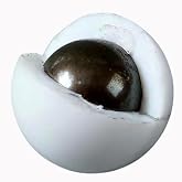Lambid 9.8g 25 x .68 Cal Nylon Coated Steel Balls for Secure 68P | 68 Caliber Steel Core Nylon Coating Kinetic Balls Compatible with Pistelle X-68 for Self Defense and Target Shooting