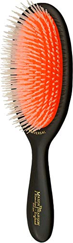 Universal Nylon Brush - NU2 Pink by Mason Pearson for Unisex - 2 Pc Hair Brush, Cleaning Brush