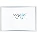 SnapeZo Movie Poster Frame 24x36, Silver, 1.25 Inch Aluminum Profile, Front-Loading Snap Frame, Wall Mounting, Professional Series