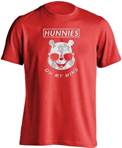Lucky Tees Hunnies On My Mind Winnie The Pooh Mens & Womens Design T Shirt