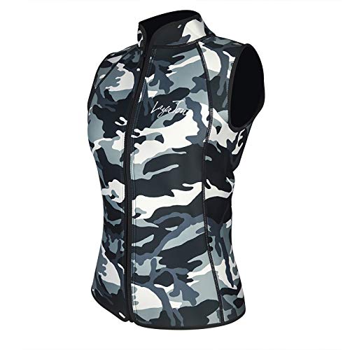 LayaTone Wetsuit Vest Men Women 2mm Neoprene Vest Top Scuba Diving Top Adults Canoeing Surfing