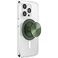 PopSockets Phone Grip Compatible with MagSafe, Phone Holder, Wireless Charging Compatible - Alum Radial Olive