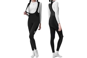 INBIKE Winter Cycling Tights, Fleece-Lined Bibs Tights, Cold Weather Bike Bibs for Bicycle Biking Spinning