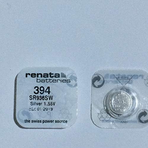 394 RENATA BATTERY SR936SW, AG9. 1.55V 2 PACKS EXPIRY 2021