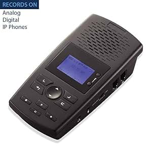 RECORDERGEAR TR600 Phone Call Recorder – Auto Record – 16GB – Desktop With RJ11/RJ9