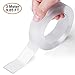 Multipurpose Double Sided Mounting Tape - Washable Traceless Clear Adhesive Tape - Household & Industrial Gel Tape (9.85 FT)