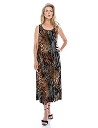 Jostar - Vestido largo elástico para mujer