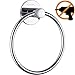 Wangel Strong Adhesive Towel Ring, Patented Glue + 3M Self-Adhesive, Stainless Steel, Polished Finish