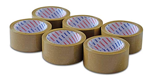 Pack of America 36 Rolls Brown Packing and Shipping Tape 55 Yards 2" 1.8 Mil Multipurpose Economical Natural Rubber for Moving Boxes, Carton Sealing, Home & Office Mailing, Commercial Warehouse Depot - Thumbnail 4