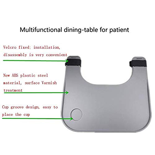 XUEXIN Wheelchair Lap Tray Table Accessories with Cup Holder Medical Portable Child Chair Universal Trays Desk Fit for Manual Powered or Electric Wheelchairs (Size:52 58CM for 16-20 Inch Wheelchairs) - Thumbnail 4