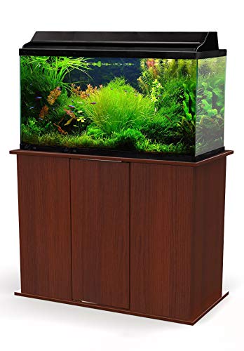 Aquatic Fundamentals AMZ-36501-68, 50-65 Gallon Aquarium Stand with Double Door Storage, Serene Cherry Finish