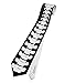 TOOLOUD Spine Neck Tie AOP, Bone Print Necktie, Gift for Doctors Chiropractors
