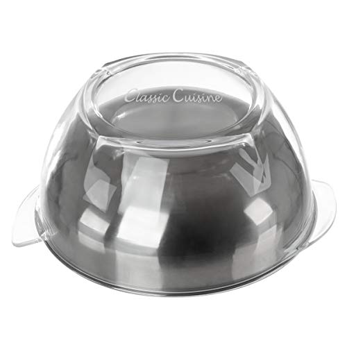 Classic Cuisine Salad Bowl with Lid and Utensils5PC Cold Serving Dish