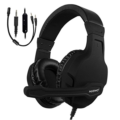 NUBWO Xbox One S PS4 PC Gaming Headset, Noise Cancelling Over Ear Gaming Headphone Mic, Volume Control for Xbox 1 S playstation 4 Controller Computer Laptop(Black) NUBWO Xbox One S PS4 PC Gaming Headset, Noise Cancelling Over Ear Gaming Headphone Mic, Volume Control for Xbox 1 S playstation 4 Controller Computer Laptop(Black)