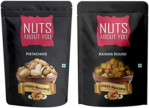 NUTS ABOUT YOU Raisin 500g and Pistachios 250g
