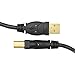 Mediabridge™ USB 2.0 - A Male to B Male Cable (16 Feet) - High-Speed with Gold-Plated Connectors - Black - (Part# 30-001-16B)