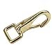 Monrocco 2Pc Lobster Claw Clasp Solid Brass Lobster Snap Lanyard Hook Lobster Claw Clasp Ring for Straps Bags