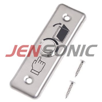 JENSONIC 3 x 1 Stainless Steel Switch Panel Door Exit Push Button Access Control (3 by 1)