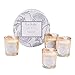 Scented Candles Gift Set - 4 Soy Candles Aromatherapy Candles Stress Relief, Small Votive Glass Decorative Candles, Birthday Candle Gifts for Women