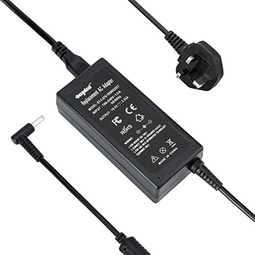 45W HP Laptop Charger, Sunydeal 19.5V 2.31A Power Adapter with Power Cord Supply Replacement for HP Elitebook Folio, Spectre Ultrabook x360 360 x2 13t 15, Pavilion Touchsmart(4.5mm X 3mm)