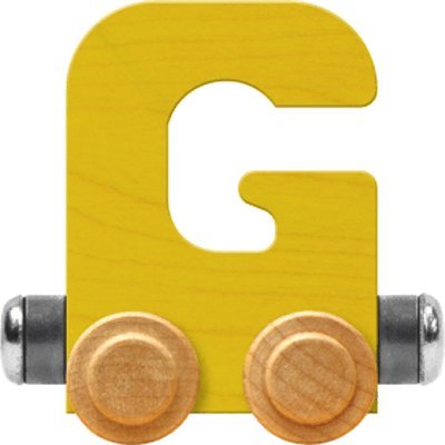 NameTrain Bright Letter Car G - Made in USA (Yellow)