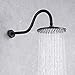KES ALL Metal Rain Shower Head 8-Inch Rainfall Showerhead Fixed Mount Stainless Steel Swivel Ball Adjustable Oil Rubbed Bronze J203S8-ORB