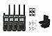 Motorola Talkabout T465 Two-Way Radios / Walkie Talkies - Weatherproof 22 Channels PTT IVOX Flashlight 4-PACK