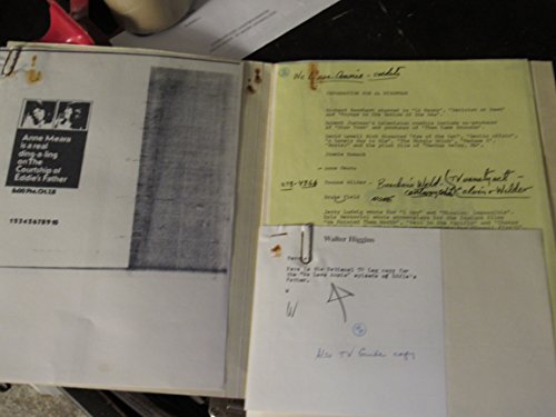Anne Meara - We Love Annie - 1972 TV Series - Cast Pilot Sheets - episode Courtship of Eddie's Father - Memos TV Guide log ad copy - Credits