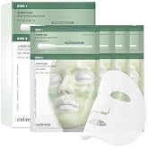 celimax Cica PHA Peel 2-Step Gel Mask 4EA | PHA 10% Exfoliating Peeling Stick &amp; Cica Cooling Gel Mask, Low-Irritation Dead Skin Care, Pore Minimizing, Soothing Care