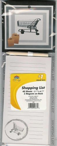 Shopping List Pad Size Ea Shopping List Pad