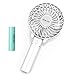 OPOLAR Small Hand Held Battery Operated USB Fan, Personal Portable Rechargeable Fan with 2200mAh Battery and 3 Settings for Travel Home Office and Outdoor Use - White