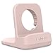 Spigen S350 Designed for Apple Watch Charger Stand for Ultra 2/1 49mm, Series 10 46/42mm, 9/8/7 45/41mm, SE2/SE/6/5/4 44/40mm, 3/2/1 42/38mm Durable TPU with Non-Slip Stable Base - Pink Sand