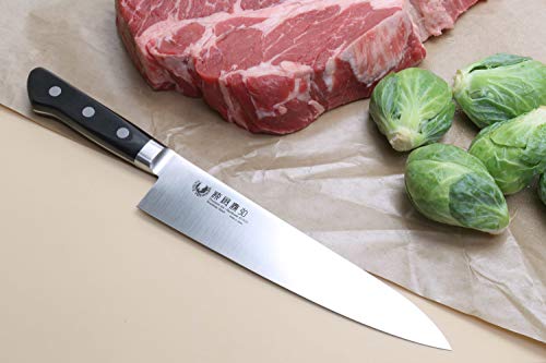 Yoshihiro Inox Stain-resistant Aus-10 Steel Ice Hardened Gyuto Chefs Knife 9.4" (240mm) - Thumbnail 2