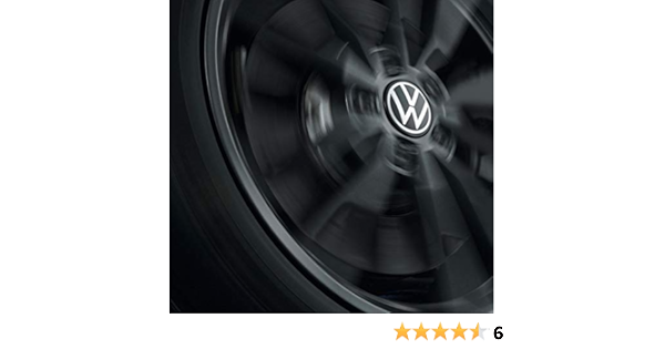 Volkswagen 000071213D Tapa de buje para Llantas LM, dinámica, con Logotipo de pie