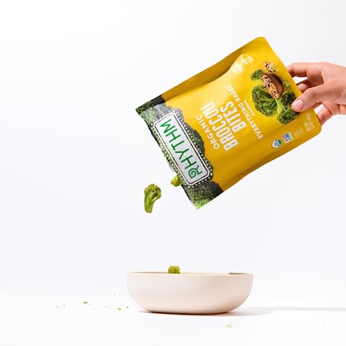 Rhythm Superfoods Crunchy Broccoli Bites Organic & NonGMO, Vegan