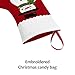 Christmas Holiday Stockings Christmas Hanging Bags 6PCS Red Felt Xmas Tree Decorations Santa Snowman Reindeer Treat Bag