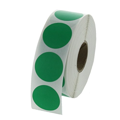 Green Round Color Coding Inventory Labeling Dot Labels/Stickers 1