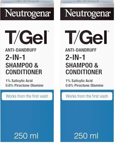 Neutrogena Gel 2 in 1 Anti Dandruff Shampoo and Conditioner Jasmine 250 ml (Pack of 2)