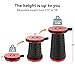 ELECOOL Camp Stool,Plastic Retractable Stool Holds up 330 Lbs with Pulling from 2.4 to 18 Inches Lightweight Portable Stool for Travel Camping Fishing Garden BBQ, Kitchen,Party Supplies(Red)thumb 1