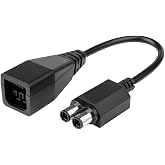 UIGOCLE Power Adapter, Reusable Xbox 360 Power Cord, Compatible with Xbox360 to Xbox360 Slim Replacement Power Conversion Cable (0.5FT/25cm)