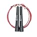 Jump Rope-Extra Cable-Adjustable, Ball Bearings，Cable Self-locked- for Crossfit, Double Unders, Speed, WOD, MMA, Boxing, Jumping Workout & Fitness Training (red)