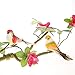 lwingflyer 12pcs Artificial Simulated Feather Birds with Claw Foam Mini Love Birds for Craft Home Ornaments Garden Wedding Decoration Embellishing 12cm/4.7inch
