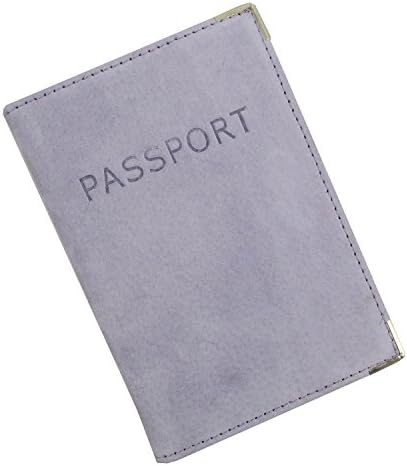 Austin House Genuine Suede Passport Cover - Periwinkle