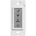 Homewerks 7150-03N LED Panel 3-Function Bathroom Light Switch for Ventilation Fans and Night Light