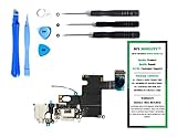 iPhone 6 Charge Port Dock, and Headphone Jack Flex Cable (WHITE) Replacement Kit with DM Tools and Instructions Included - DIYMOBILITY