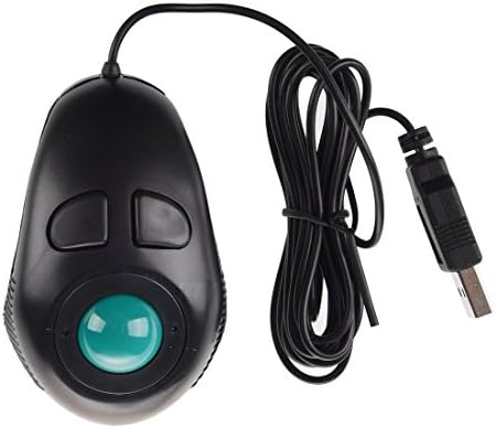 Vellhater Creative 4D USB Portable Finger Hand Held Mini Wired Mouse Trackball Mouse