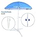 EasyGo Products 5' Easygoshade Portable Sun Shade Umbrella/Tripod Base Beach Stake & Tilt, Beach, Sports, Blue